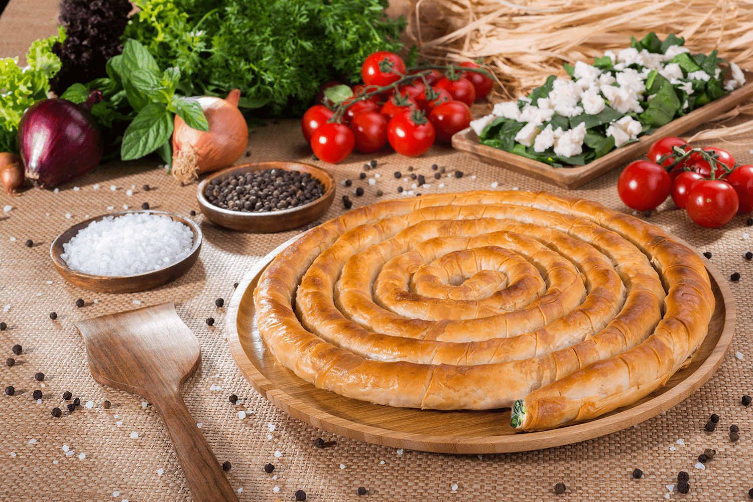 Picture of SPINACH AND CHEESE TRAY PASTRY